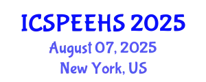 International Conference on Sport, Physical Education, Exercise and Health Sciences (ICSPEEHS) August 07, 2025 - New York, United States