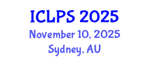 International Conference on Law and Political Science (ICLPS) November 10, 2025 - Sydney, Australia
