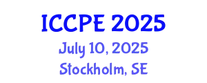 International Conference on Chemical and Process Engineering (ICCPE) July 10, 2025 - Stockholm, Sweden