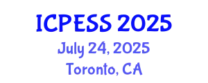 International Conference on Physical Education and Sport Science (ICPESS) July 24, 2025 - Toronto, Canada