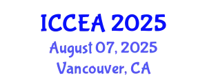 International Conference on Computer Engineering and Applications (ICCEA) August 07, 2025 - Vancouver, Canada
