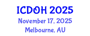 International Conference on Dental and Oral Health (ICDOH) November 17, 2025 - Melbourne, Australia
