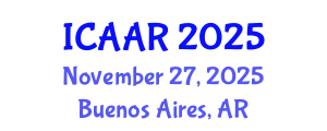International Conference on Antibiotics and Antibiotic Resistance (ICAAR) November 27, 2025 - Buenos Aires, Argentina