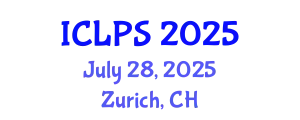 International Conference on Law and Political Science (ICLPS) July 28, 2025 - Zurich, Switzerland