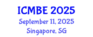 International Conference on Medical and Biological Engineering (ICMBE) September 11, 2025 - Singapore, Singapore