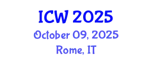 International Conference on Water (ICW) October 09, 2025 - Rome, Italy