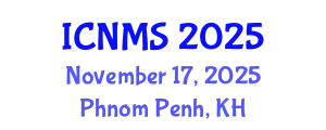 International Conference on Nanotechnology and Materials Sciences (ICNMS) November 17, 2025 - Phnom Penh, Cambodia