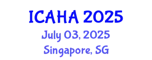 International Conference on Audiology and Hearing Aids (ICAHA) July 03, 2025 - Singapore, Singapore