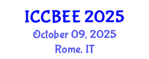 International Conference on Chemical, Biological and Environmental Engineering (ICCBEE) October 09, 2025 - Rome, Italy