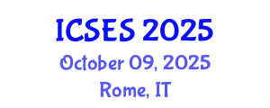 International Conference on Sociology of Education and Society (ICSES) October 09, 2025 - Rome, Italy