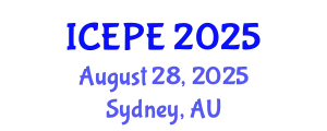 International Conference on Electrical and Power Engineering (ICEPE) August 28, 2025 - Sydney, Australia