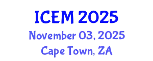 International Conference on Emergency Medicine (ICEM) November 03, 2025 - Cape Town, South Africa