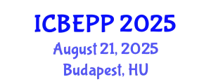International Conference on Behavioural Economics and Public Policy (ICBEPP) August 21, 2025 - Budapest, Hungary