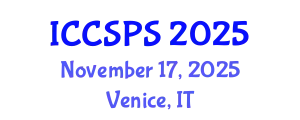 International Conference on Computer Science, Programming and Security (ICCSPS) November 17, 2025 - Venice, Italy
