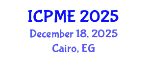 International Conference on Polymer and Material Engineering (ICPME) December 18, 2025 - Cairo, Egypt
