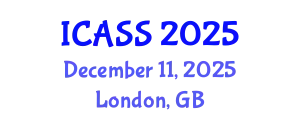 International Conference on Astronomy and Space Sciences (ICASS) December 11, 2025 - London, United Kingdom