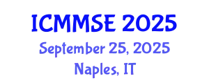 International Conference on Metallurgy, Materials Science and Engineering (ICMMSE) September 25, 2025 - Naples, Italy