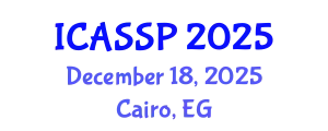 International Conference on Acoustics, Speech and Signal Processing (ICASSP) December 18, 2025 - Cairo, Egypt