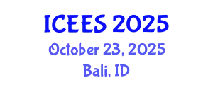 International Conference on Earthquake Engineering and Seismology (ICEES) October 23, 2025 - Bali, Indonesia
