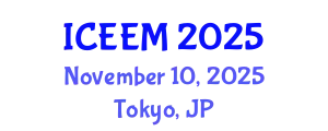 International Conference on Ecology and Ecological Modeling (ICEEM) November 10, 2025 - Tokyo, Japan