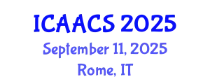 International Conference on Agriculture, Agronomy and Crop Sciences (ICAACS) September 11, 2025 - Rome, Italy