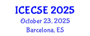 International Conference on Electrical, Computer and Systems Engineering (ICECSE) October 23, 2025 - Barcelona, Spain