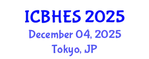 International Conference on Biological, Health and Environmental Sciences (ICBHES) December 04, 2025 - Tokyo, Japan