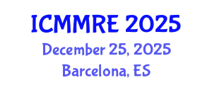 International Conference on Mechanical, Mechatronics and Robotics Engineering (ICMMRE) December 25, 2025 - Barcelona, Spain
