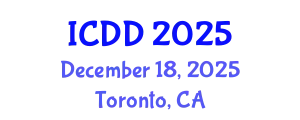 International Conference on Disability and Diversity (ICDD) December 18, 2025 - Toronto, Canada