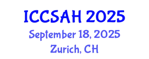 International Conference on Cultural Studies and Art History (ICCSAH) September 18, 2025 - Zurich, Switzerland
