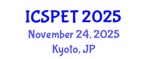 International Conference on Sustainable Pavement Engineering and Technology (ICSPET) November 24, 2025 - Kyoto, Japan