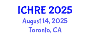 International Conference on Human Reproduction and Embryology (ICHRE) August 14, 2025 - Toronto, Canada