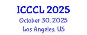 International Conference on Corpus and Cognitive Linguistics (ICCCL) October 30, 2025 - Los Angeles, United States