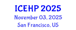 International Conference on Exercise and Health Physiology (ICEHP) November 03, 2025 - San Francisco, United States