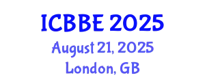 International Conference on Bioinformatics and Biomedical Engineering (ICBBE) August 21, 2025 - London, United Kingdom