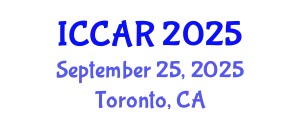 International Conference on Control, Automation and Robotics (ICCAR) September 25, 2025 - Toronto, Canada