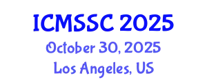 International Conference on Mathematics, Statistics and Scientific Computing (ICMSSC) October 30, 2025 - Los Angeles, United States
