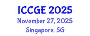 International Conference on Civil and Geological Engineering (ICCGE) November 27, 2025 - Singapore, Singapore