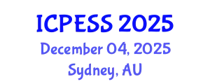 International Conference on Physical Education and Sport Science (ICPESS) December 04, 2025 - Sydney, Australia