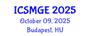 International Conference on Soil Mechanics and Geotechnical Engineering (ICSMGE) October 09, 2025 - Budapest, Hungary