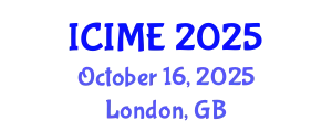 International Conference on Industrial and Management Engineering (ICIME) October 16, 2025 - London, United Kingdom