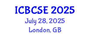 International Conference on Biological and Chemical Systems Engineering (ICBCSE) July 28, 2025 - London, United Kingdom