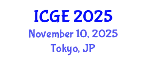 International Conference on Geological Engineering (ICGE) November 10, 2025 - Tokyo, Japan