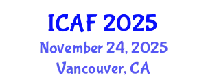 International Conference on Accounting and Finance (ICAF) November 24, 2025 - Vancouver, Canada