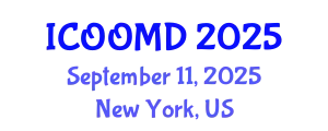 International Conference on Osteoporosis, Osteoarthritis and Musculoskeletal Diseases (ICOOMD) September 11, 2025 - New York, United States