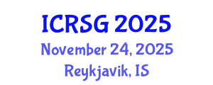 International Conference on Remote Sensing and Geoinformation (ICRSG) November 24, 2025 - Reykjavik, Iceland
