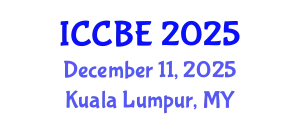International Conference on Chemical and Biochemical Engineering (ICCBE) December 11, 2025 - Kuala Lumpur, Malaysia