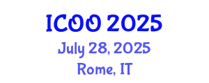 International Conference on Ophthalmology and Optometry (ICOO) July 28, 2025 - Rome, Italy