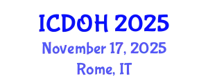 International Conference on Dentistry and Oral Health (ICDOH) November 17, 2025 - Rome, Italy