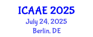 International Conference on Aerospace and Aviation Engineering (ICAAE) July 24, 2025 - Berlin, Germany